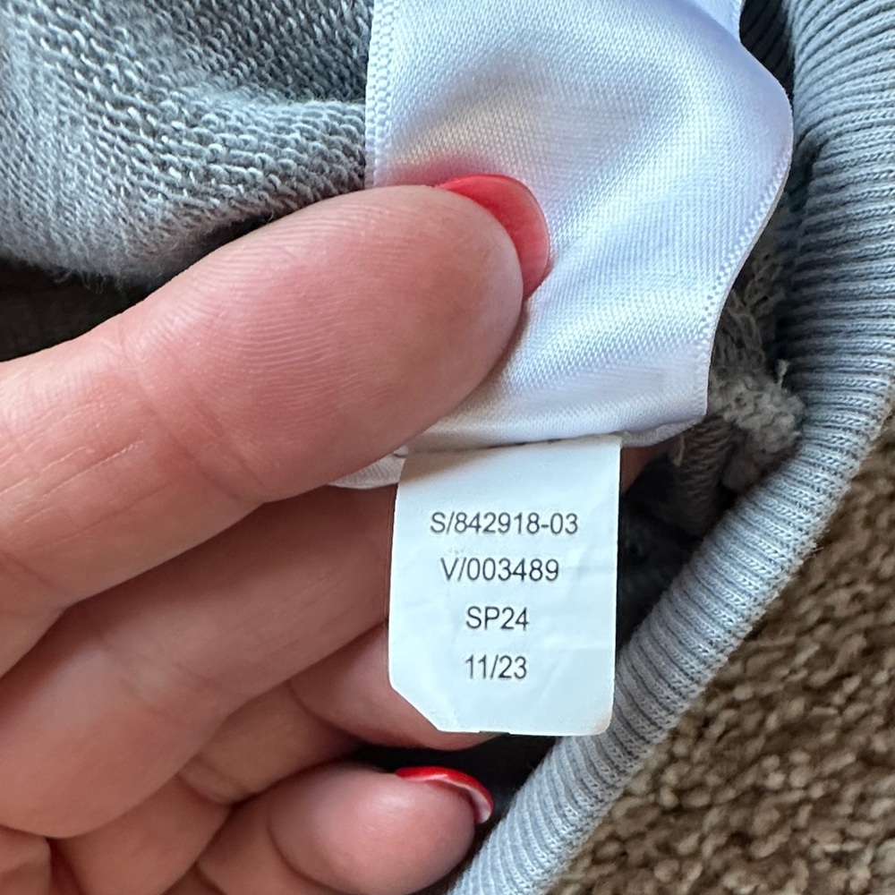 Athleta Light Gray sweatshirt-small - Picture 3 of 5